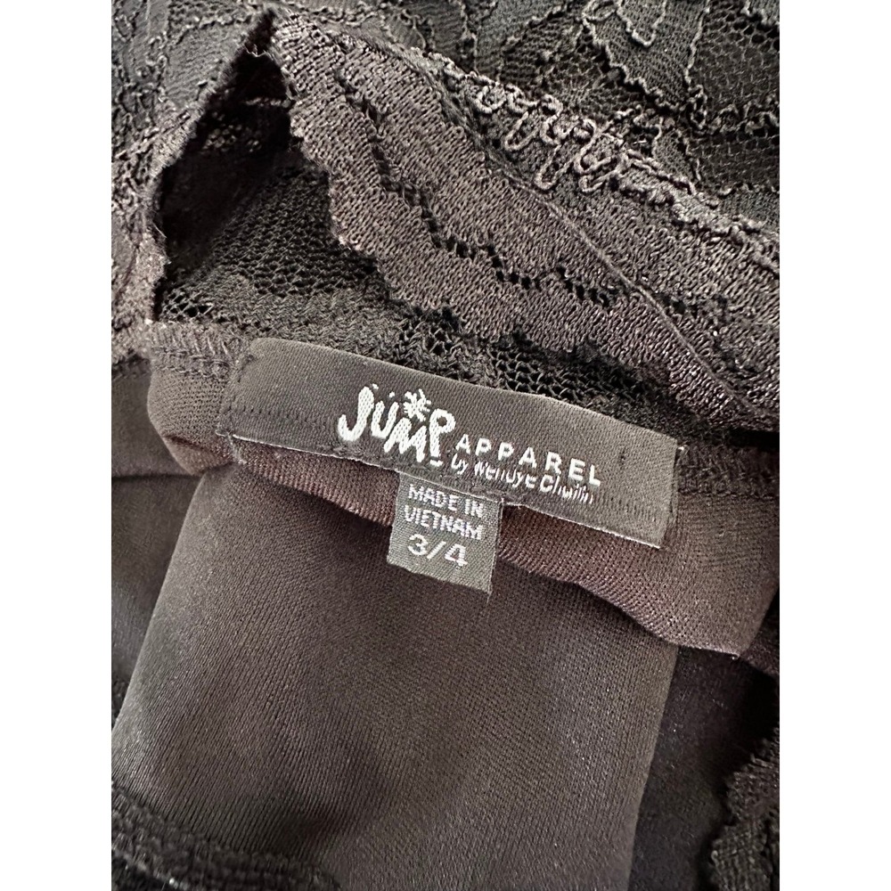 Vintage 2000s Jump Apparel Cutout Black Lace Off the Shoulder Sexy Formal Gown - Picture 11 of 11